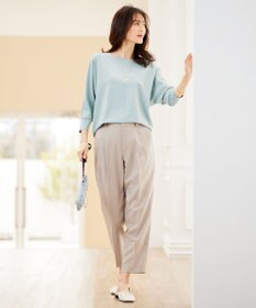 J.PRESS LADIES 【洗える】 レーヨンエリートストレッチ ドルマンスリーブ ニット