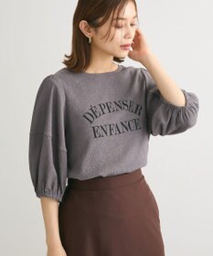 Green Parks ランタンスリーブ表面カットロゴプルオーバー