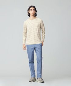 J.PRESS MEN ソフトＷフェイス ボーダーロングTシャツ