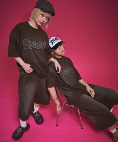 WEGO 【ユニセックス着用ITEM/ウエストゴム】ダメージアップリケショートパンツ