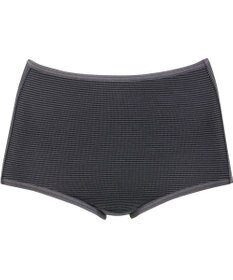 Wing ショーツ 綿混(身生地部) ここちよいフィット感 ムレにくい(身生地部) 【デイリーフィット 綿混ボーダー】 はきこみ丈ふかめ EC3650 ウイング／ワコール