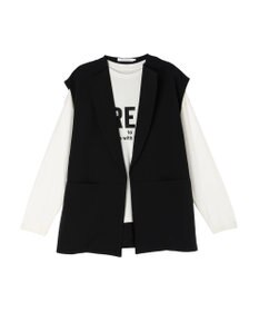 AMERICAN HOLIC ＳＥＴ　ベスト＋ロゴカットプルオーバー