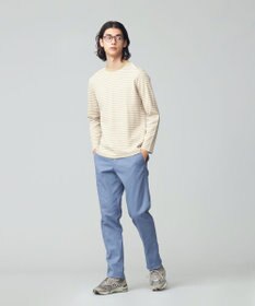 J.PRESS MEN ソフトＷフェイス ボーダーロングTシャツ