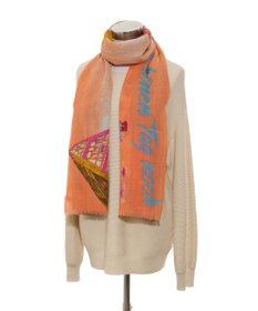 MOONBAT Hanato(ハナト) シルクウールストール ローデンブルクの街／幅60cm