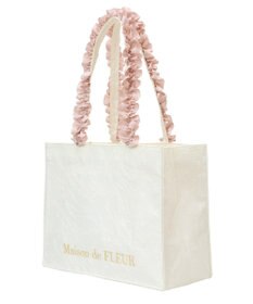 Maison de FLEUR EC限定レースフリルハンドルスクエアトートMバッグ