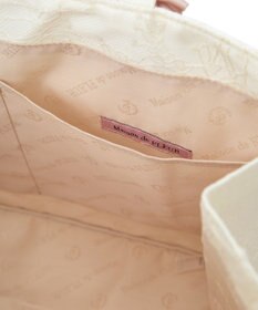 Maison de FLEUR EC限定レースフリルハンドルスクエアトートMバッグ