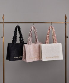 Maison de FLEUR EC限定レースフリルハンドルスクエアトートMバッグ