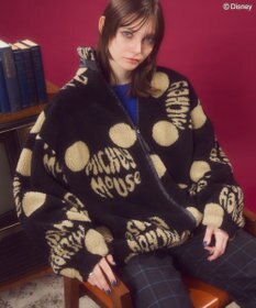 AMERICAN HOLIC ソウガラプリントボアブルゾン／Ｄｉｓｎｅｙ