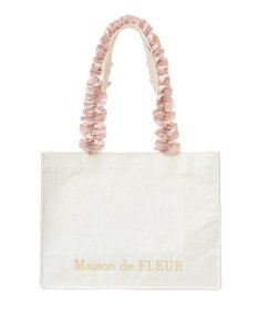 Maison de FLEUR EC限定レースフリルハンドルスクエアトートMバッグ