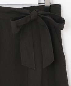 自由区 【洗える・ストレッチ素材】リネンヴィスコースストレッチ フレアスカート