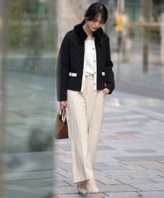 ANY SIS ビューティサーモ2WAYストレッチ ワイドパンツ