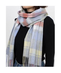 UNBILLION カシュネ cache nez / カシミヤ紡毛チェックストール