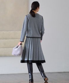 自由区 【ご好評につきWEBのみ新色追加/洗える/マルチウェイ】リバーシブルニット セットアップ