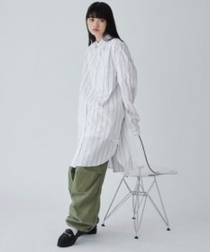 WEGO ストライプロングシャツ