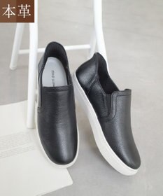 Pointer 本革スライドオンスリッポン