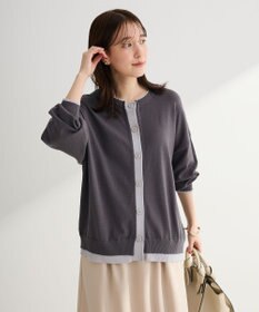 Green Parks アンチピリング前後２Ｗａｙニットカーディガン