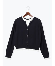 Te chichi 配色レイヤードカーディガン