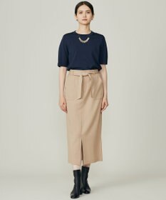 自由区 【アンサンブル対応】アセテートコットンプルオーバー ニット