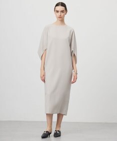 ICB L 【UVケア・接触冷感・速乾・防シワ・洗える】FluidBackSatinドルマンスリーブワンピース