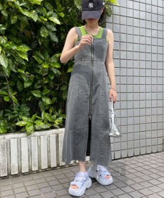 WEGO デニムWジップジャンスカ