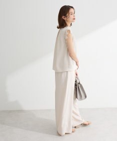 Green Parks ・ＥＬＥＮＣＡＲＥ　ＤＵＥ　リネンライクフリルブラウス