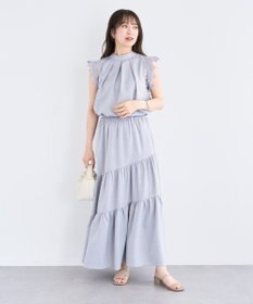 Green Parks ・ＥＬＥＮＣＡＲＥ　ＤＵＥ　リネンライクフリルブラウス