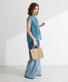 Green Parks ・ＥＬＥＮＣＡＲＥ　ＤＵＥ　リネンライクフリルブラウス