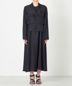 NAVE 【ReNAVE・セットアップ可/洗える/UVケア/接触冷感】フィブリルシャンブレー オープンカラーシャツ