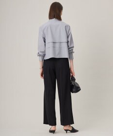 ICB 【洗える】 クリーンブロード クロップドブラウス