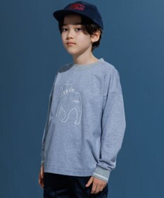 J.PRESS KIDS 【100-130cm】バックブル ラインプリント カットソー