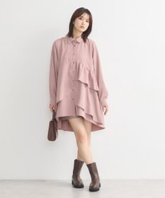 earth music&ecology アシンメトリーティアードチュニック