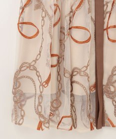 GRACE CONTINENTAL チェーン刺繍ワンピース