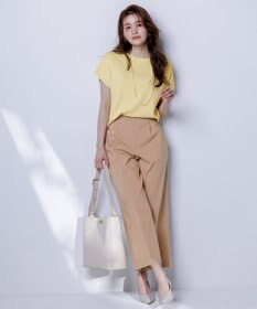 ANY SIS S 【接触冷感・UVカット・洗える】ビューティクール フレンチ ニットＴ