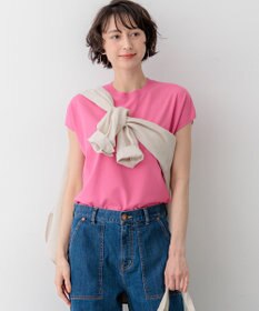 23区 S レーヨンポリエステルストレッチ フレンチスリーブ ニット