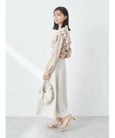 earth music&ecology フリルスリーブブラウス