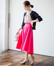 組曲 S 【WEB限定・2SET】フラワープリントアンサンブルニット