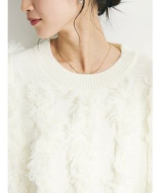 CRAFT STANDARD BOUTIQUE ボリュームフリンジニットプルオーバー