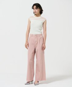 GRACE CONTINENTAL リブシアーニットトップ