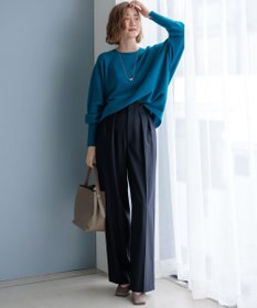 23区 S 【洗える】ピュアカシミヤ ドルマンスリーブ ニット