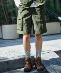 JOSEPH ABBOUD MOUNTAIN 【CREA掲載・ウエストストレッチ・ECO撥水・軽量】アウトドアイージーショーツ