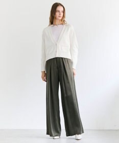 BEIGE， HELIODOR / マリンボタンクロップドカーディガン