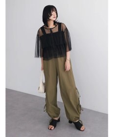 Green Parks ・ＳＵＧＡＲ　ＳＰＯＯＮ　チュールティアードブラウス