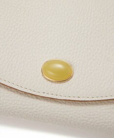 TOPKAPI 【TOPKAPI】gemdrops ジェムドロップ ミニエンボスレザー 天然石 二つ折り 財布