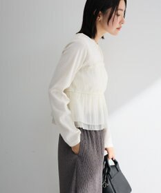 Green Parks オーガンジービスチェドッキングプルオーバー