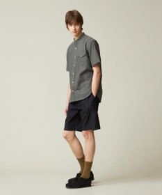 J.PRESS MEN 【HYBRID LINEN】 バンドカラーシャツ