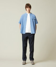 J.PRESS MEN 【HYBRID LINEN】 バンドカラーシャツ