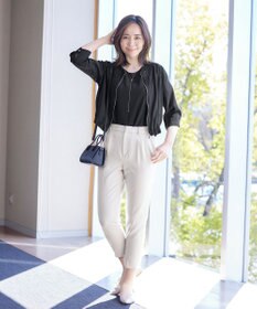 Tiaclasse シアーラウンドネックブルゾン