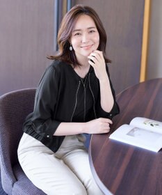 Tiaclasse シアーラウンドネックブルゾン