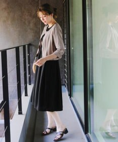 Tiaclasse シアーラウンドネックブルゾン