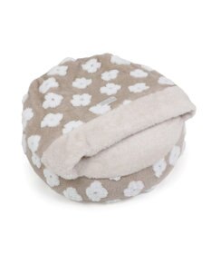 PET PARADISE ペットパラダイス ボア寝袋 丸型 《お花柄》S 径50cm  超小型犬